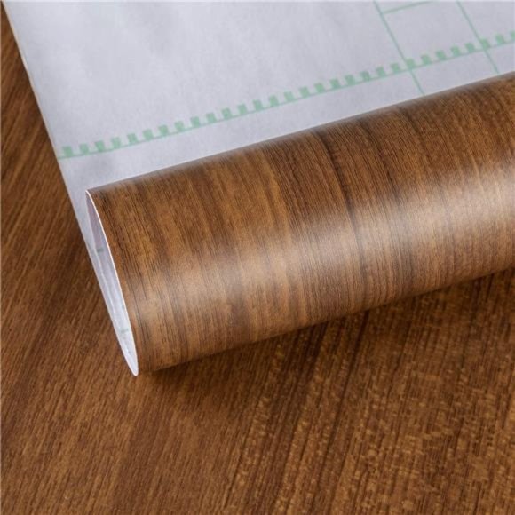 Brown Wood Wallpaper Walnut Wood Contact Paper Thick Peel Stick Walnut Wood